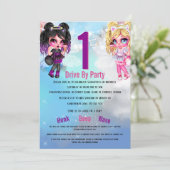 妖精《フェアリー》たちは天使の魔法の空のアニメかわいい女の子パーティー 招待状 (スタンド正面)