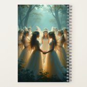 妖精《フェアリー》の渦巻き状のノート ノートブック (裏面)