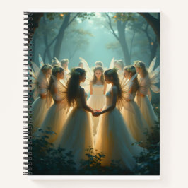 妖精《フェアリー》の渦巻き状のノート ノートブック