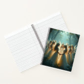 妖精《フェアリー》の渦巻き状のノート ノートブック (内部)