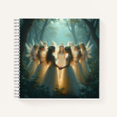 妖精《フェアリー》の渦巻き状のノート ノートブック (正面)