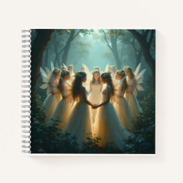 妖精《フェアリー》の渦巻き状のノート ノートブック