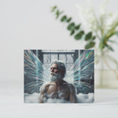 妖精《フェアリー》の王がお風呂に ポストカード (スタンド正面)