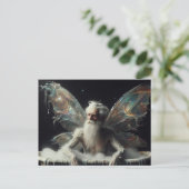 妖精《フェアリー》の老人が泡風呂に入る ポストカード (スタンド正面)