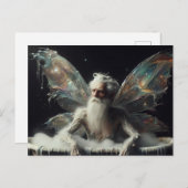 妖精《フェアリー》の老人が泡風呂に入る ポストカード (正面/裏面)