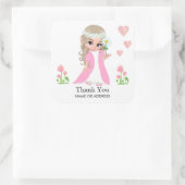 妖精&フラワーステッカー スクエアシール (バッグ)