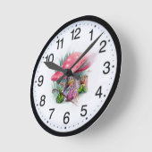 妖精 ラウンド壁時計 (傾斜)