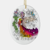 妖精、城、騎士 セラミックオーナメント (右)