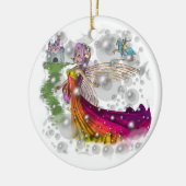妖精、城、騎士 セラミックオーナメント (左)