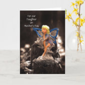 妖精-母の日の娘 カード (黄色い花)