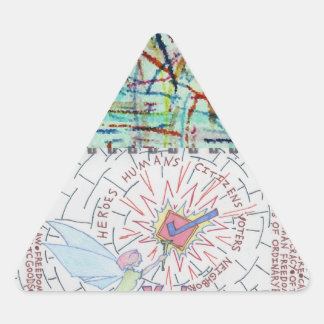 妖精/翼の勝利24有権者チェックマークスターバスト 三角形シール