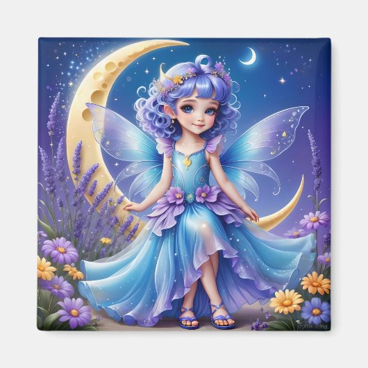 妖精 – 青い磁石 マグネット (正面)