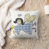 妖精（青） クッション (ブランケット)