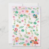 妖精、魔法の誕生日招待状 招待状 (裏面)