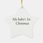 妖精Babysの初めてのクリスマス セラミックオーナメント (裏面)