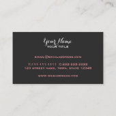 妖蝶 - 紫とピンク 名刺 (裏面)