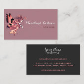 妖蝶 - 紫とピンク 名刺 (正面/裏面)