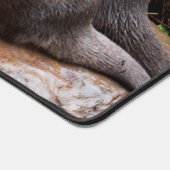妙に楽しい小さな灰色のカワウソ デスクマット (コーナー)