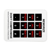 妥協しない暗記 マグネット (横)