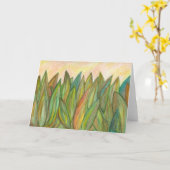 妥協のないグリーティングカード カード (黄色い花)