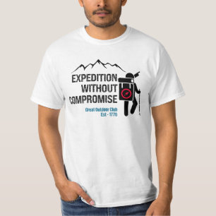 妥協のない遠征.w tシャツ