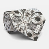 妥協のない黒とグレーの抽象芸術ブラシストローク ネクタイ (ロール)