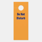 妨げないでください / ノックしてください / オレンジ ドアノブサイン (正面)