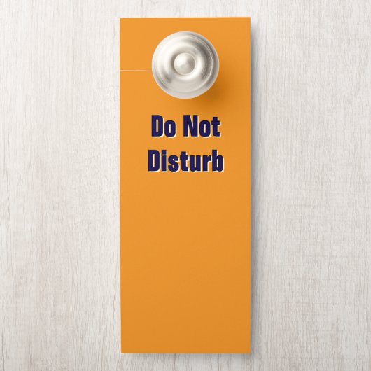 妨げないでください / ノックしてください / オレンジ ドアノブサイン (ノブ)