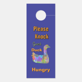 妨げないでください / ノックしてください / ガード ダック ブルー, ドアノブサイン