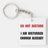 妨げないで下さい キーホルダー (正面)