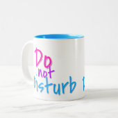 妨げないで下さい ツートーンマグカップ (正面左)