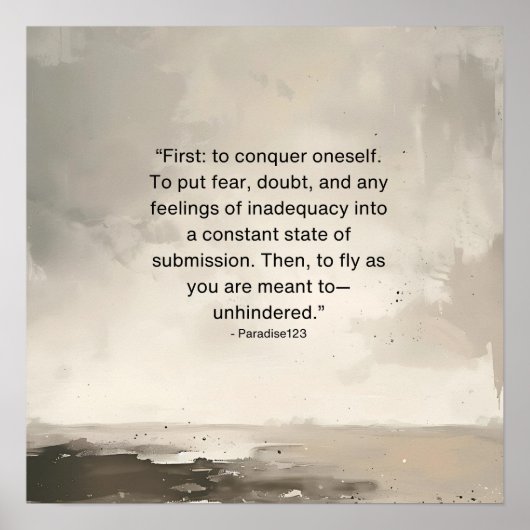 妨げられない ポスター (正面)