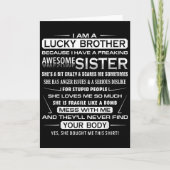 妹から兄へのクリスマスの楽しみ 1 カード (正面)