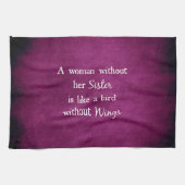 妹がいない女性は引用文だ キッチンタオル (横)