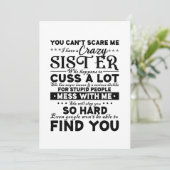 妹がいるのを怖がら熱狂するせない サンキューカード (スタンド正面)