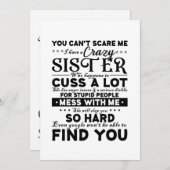 妹がいるのを怖がら熱狂するせない サンキューカード (正面/裏面)