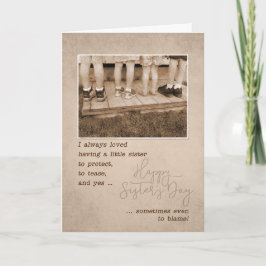 妹が誕生日ヴィンテージのユーモアで カード