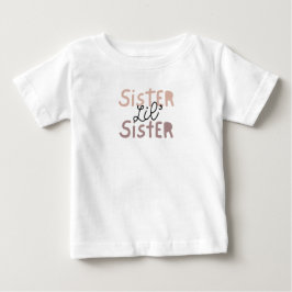 妹ちゃんTシャツ。姉ちゃんTシャツの相棒 ベビーTシャツ