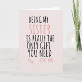 妹であることがあなたに必要な唯一の贈り物 シーズンカード (正面)