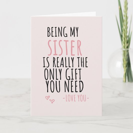 妹であることがあなたに必要な唯一の贈り物 シーズンカード (正面)