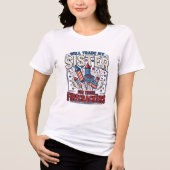 妹と交換する爆竹 トライブレンドＴシャツ (正面)