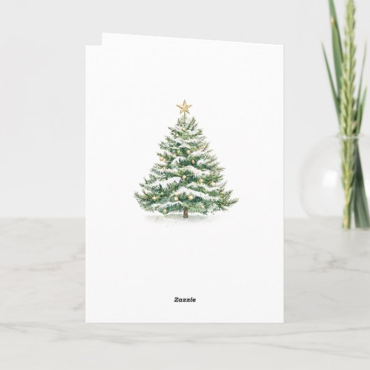 妹と彼女の家族のためのクリスマスの願い シーズンカード (裏面)