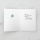 妹と義兄のイースターバタフライニュースタート シーズンカード (内部)