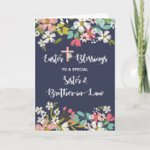 妹と義理の兄弟のイースター恵みの復活 カード (正面)