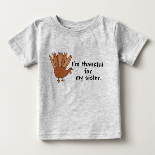 妹に感謝 ベビーTシャツ (正面)
