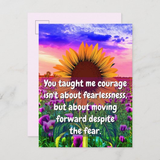 妹に、友よ | 強さと勇気 ポストカード (正面/裏面)