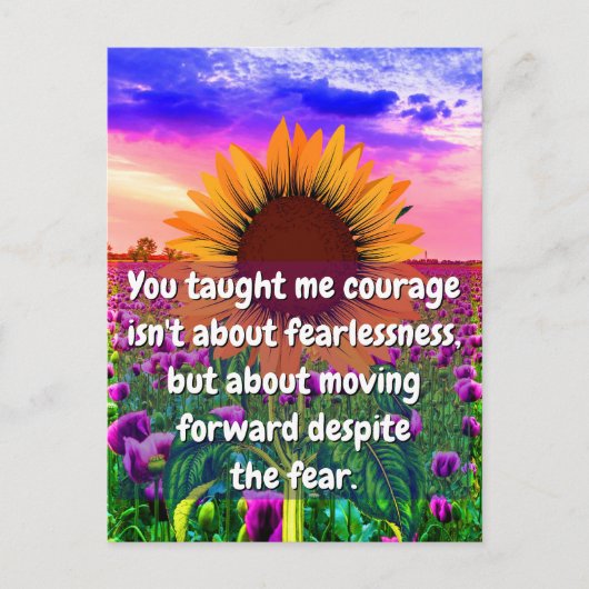 妹に、友よ | 強さと勇気 ポストカード (正面)