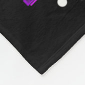 妹のために紫色を身に着けていますてんかんの戦士であることを自覚して フリースブランケット (角)