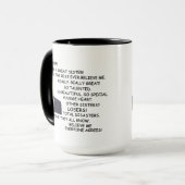 妹のためのトランプ姉妹コーヒーマグおもしろいギフト マグカップ (正面左)