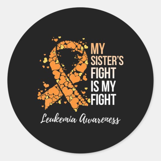 妹のケンカは俺のケンカ白血病認識度 ラウンドシール (正面)